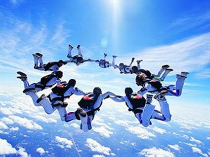 spectacular skydiving performances by the experts at Precision Skydiving